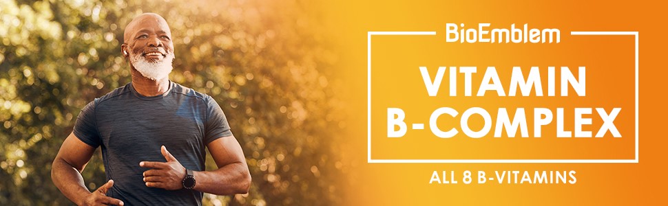 BioEmblem Vitamin B-Complex, 8 Active Forms Including Methyl, 90 Capsules