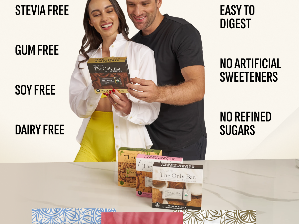 Truvani Plant Based Snack Bars | Cherry Chocolate Chip | 12 Pack