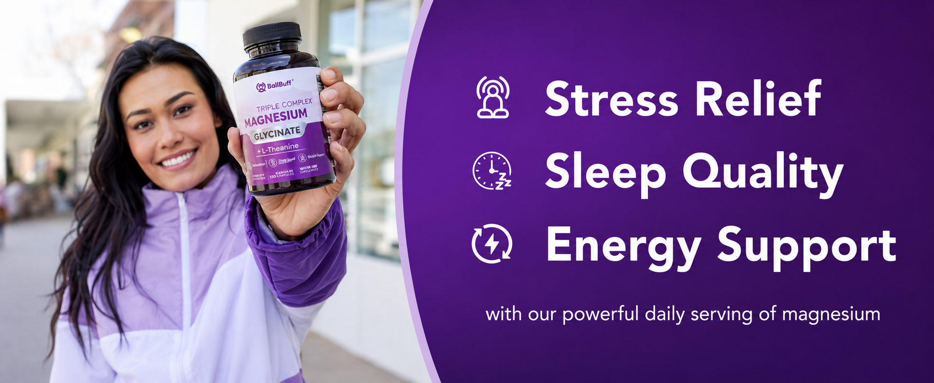 Pure Magnesium Glycinate 400mg - 5X Higher Absorption - Support Stress Relief, Sleep, Bone Health - 100% Chelated - Pure Magnesium Supplement for Women and Men- 90 Veggie Capsules