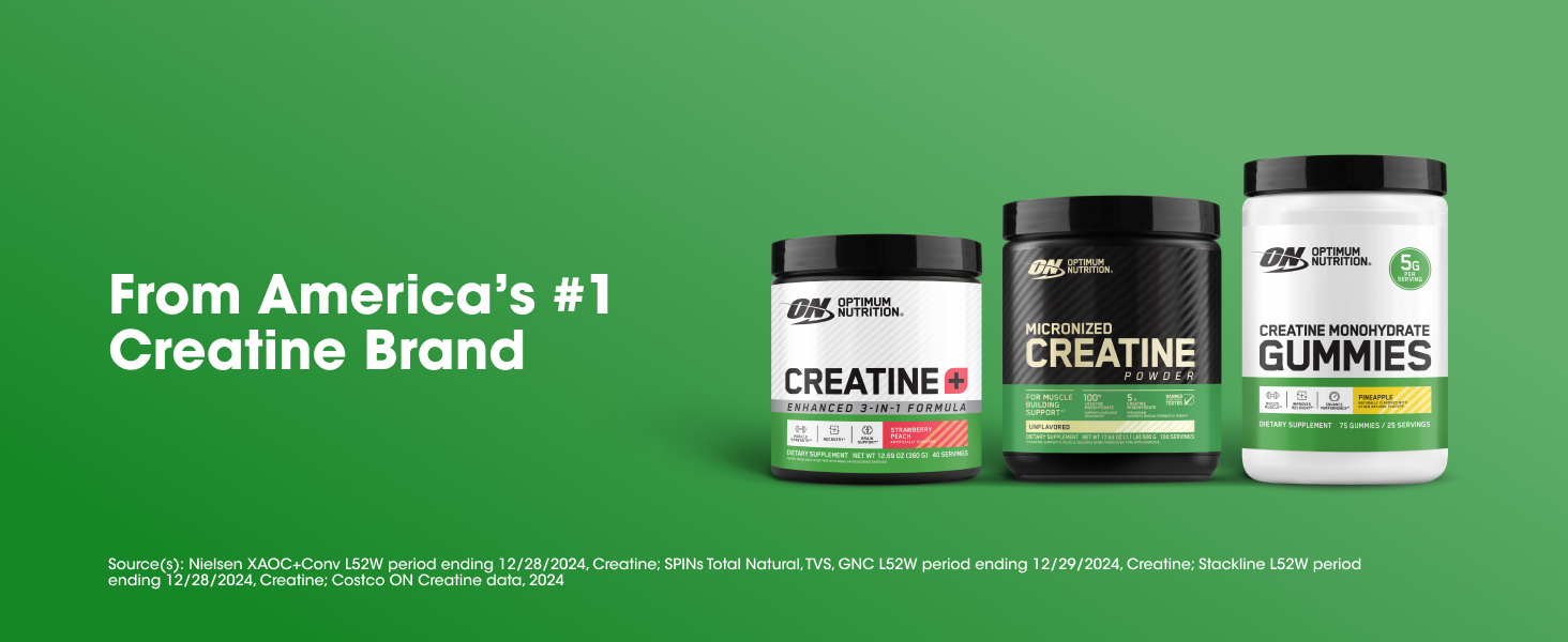 Optimum Nutrition Creatine Monohydrate Gummies, Pineapple Flavor, 105 Ct