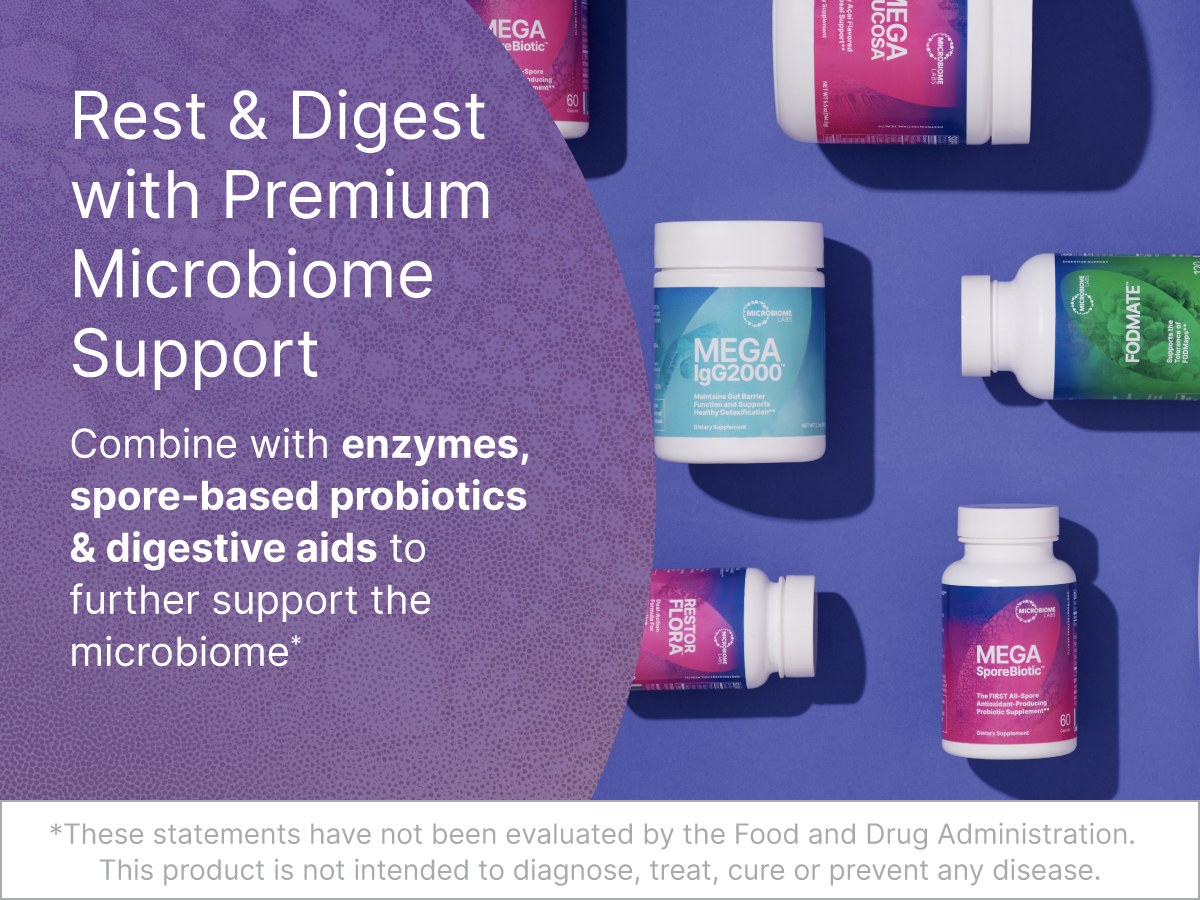 Microbiome Labs Zenbiome Sleep - L Theanine Supplement with Lemon Balm Extract & Probiotics with Bifidobacterium Longum - Help Soothe the Gut-Brain Axis at Bedtime (30 Capsules)