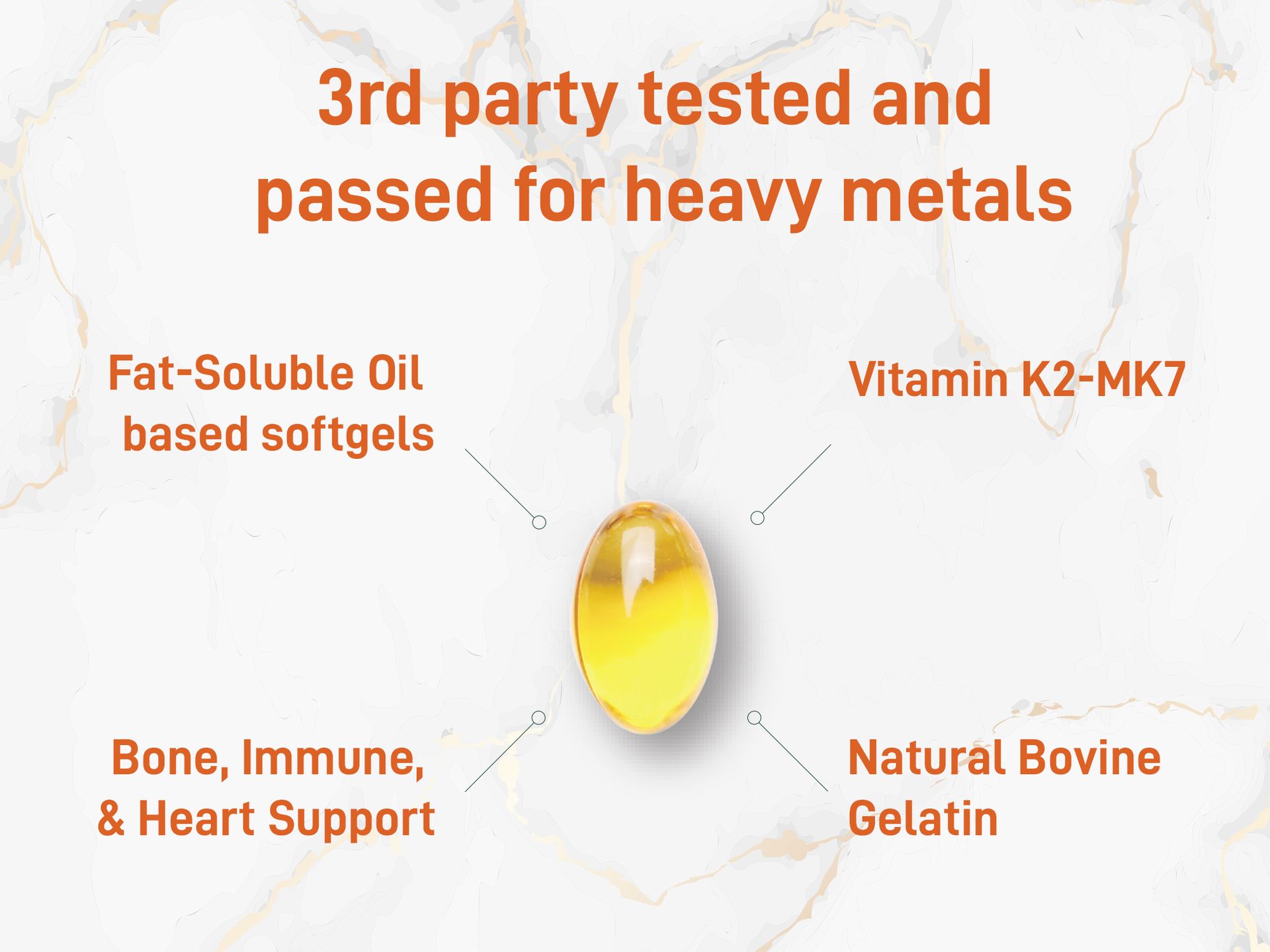 Micro Ingredients Vitamin D3 + K2 MK-7 5,000 IU Per Serving, 300 Softgels