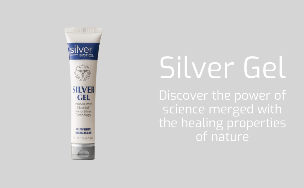 American Biotech Labs Silver Biotics Patented Multivalent SilverSol 20 PPM Soothing Skin Gel | Versatile 1.5 oz for Skin Comfort and Wellness