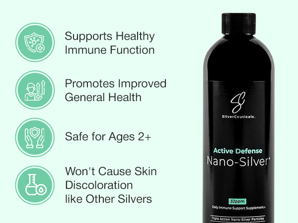 Colloidal Silver w/Nano Technology - 8X More Effective - 32ppm 16oz