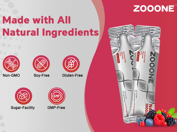 zooone- NAD+ Supplement 30pcs, Premium Nicotinamide Riboside & Resveratrol, DNA Repair & Healthy Aging， Advanced NAD Supplement for Men & Women, Boosts Cellular Energy.