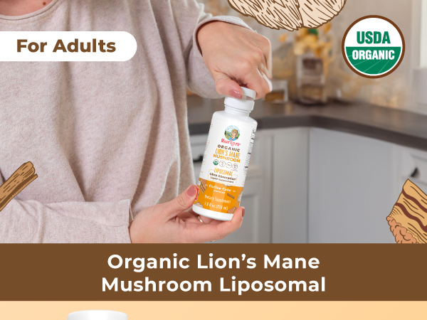 MaryRuth's USDA Organic Lions Mane Supplement, Vegan, 15 Servings