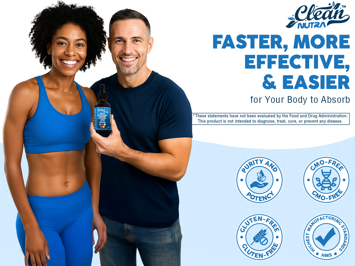 Liposomal NAD Resveratrol Supplement Liquid Drops for Women Taurine Fisetin Grape Seed Quercetin Berberine Astaxanthin Pterostilbene Spermidine Fo Ti Gotu Kola Anti Aging CelluVive by Clean Nutra 4oz