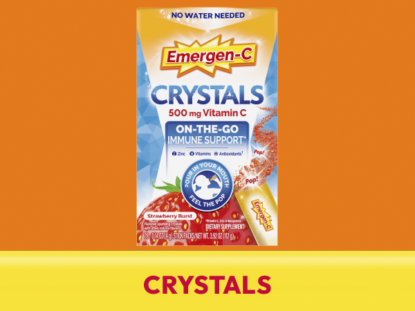 Emergen-C Vitamin C 1000mg Immune Support Powder, Orange, 30 Packets