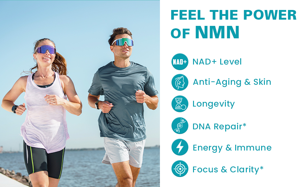 Vegan NMN Supplement 500mg, Higher Absorption - 99% Pure NMN (Nicotinamide Mononucleotide)for NAD+, Cellular Energy Immune Muscle, Anti-Aging & Longevity, Stabilized NMN - 60 Capsules (60 Days Supply)