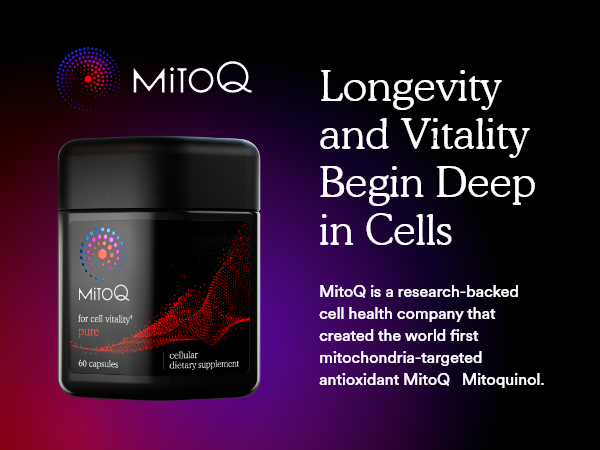 MitoQ Pure Advanced Mitochondria Supplement - CoQ10 Energy - 60 Caps