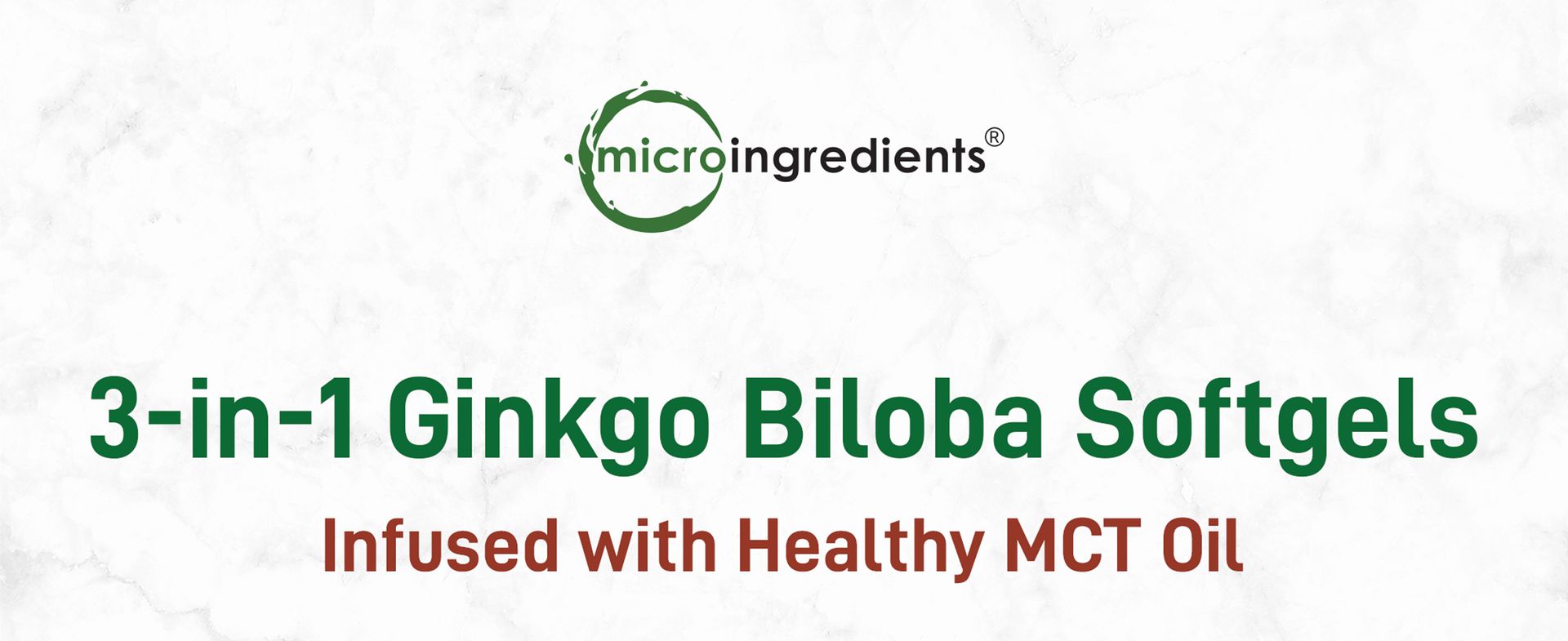 Micro Ingredients Ginkgo Biloba 120 mg Per Serving, 400 Softgels | 3-in-1 with Panax Ginseng & Lion’s Mane | Herbal Mushroom Blend | Made with MCT Oil | Non-GMO