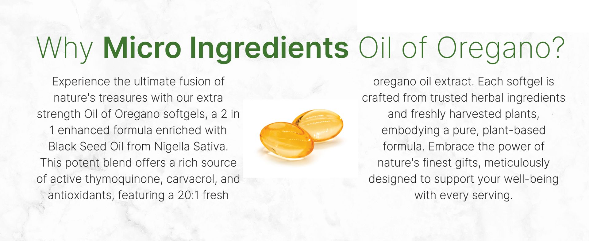 Micro Ingredients Oil of Oregano with Black Seed Oil, 150 Softgels