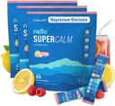 Nello Supercalm Drink Mix - Ashwagandha KSM 66, Magnesium Glycinate & L-Theanine Supplement, Vitamin D3 - Ashwagandha Root Extract (3-Pack) 2