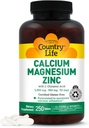 Country Life Calcium Magnesium Zinc with L-Glutamic Acid, Dietary Supplement for Bone Support, Certified Gluten Free, 1000mg/500mg/50mg, 250 Tablets 2