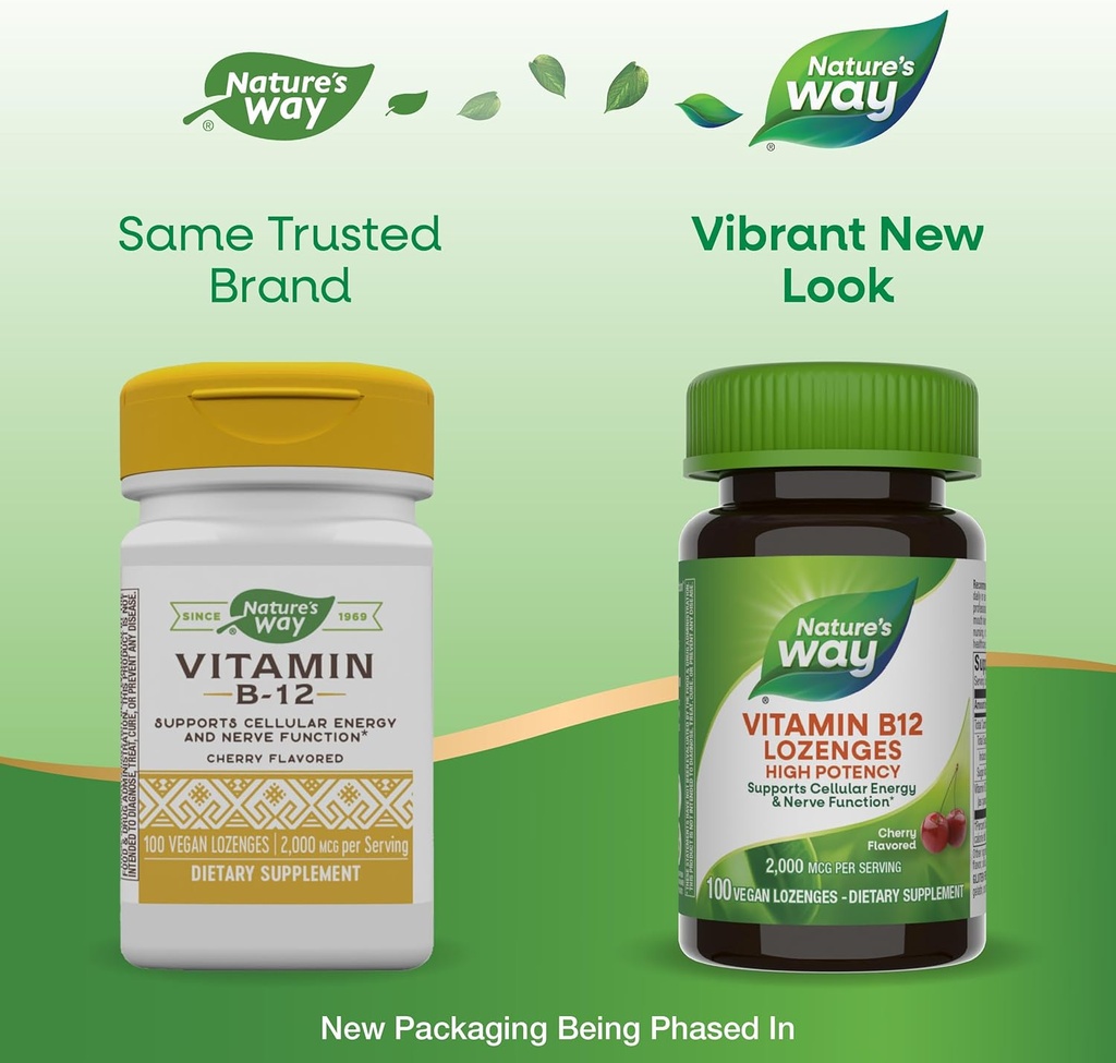 Nature's Way Vitamin B12 Lozenge, 100 Count (2 Pack) 4