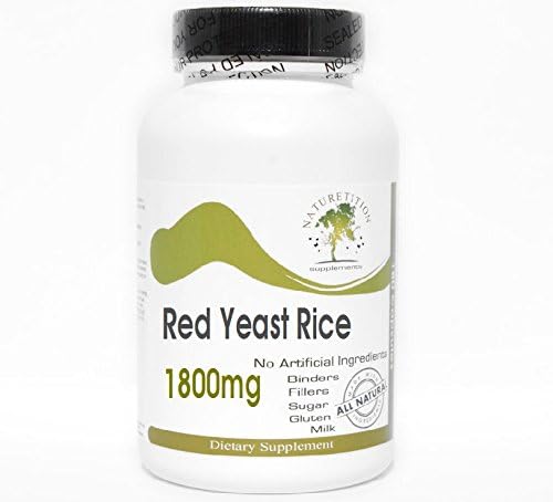 Red Yeast Rice 1800mg ~ 180 Capsules - No Additives ~ Naturetition Supplements 2