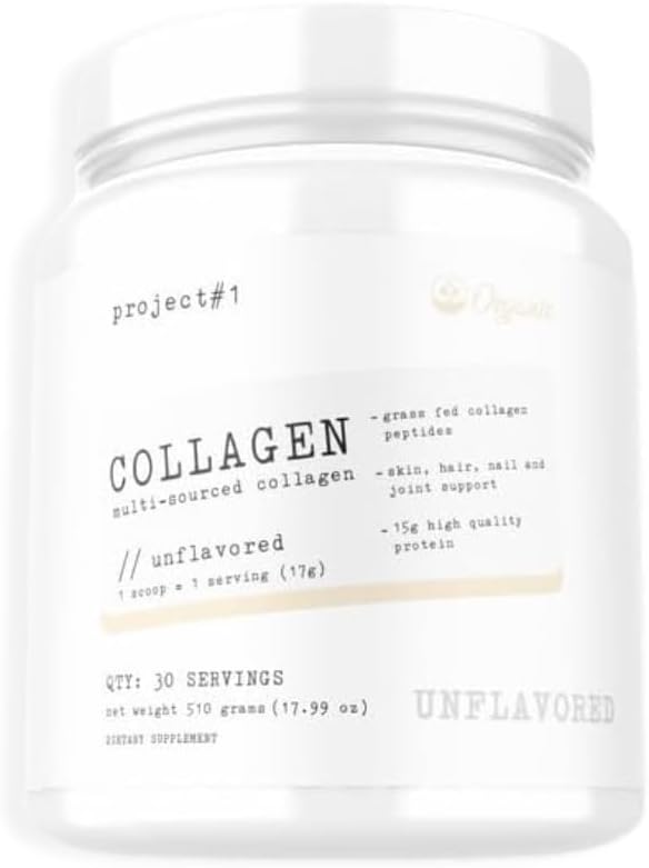 Project #1 Nutrition Multi-Sourced Collagen Powder | Grass-Fed Collagen Peptides for Skin, Hair, Nails & Joints | Hydrolyzed Collagen & 15g Protein Per Serving -Irish Cream - Collagen for Women & Men 2
