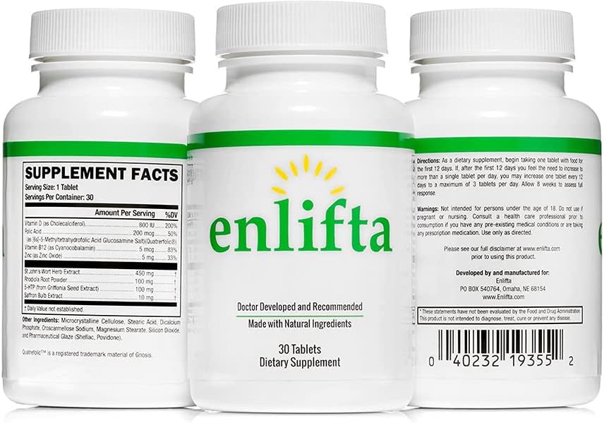 Best Mood Supplement - Natural Mood Elevation Supplement - 5-HTP - 3 Month Supply-Dr Developed Tablet-St. Johns Wort 2