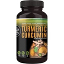 100% rå och organisk gurkmeja Curcumin kapslar. Certifierad organisk, glutenfri, icke-GMO och koffeinfri. Förbättrad med vitlök, ingefära och svartpeppar, 500mg, 120 Vegan kapslar