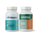 Emma Gut Health & Elimipure Cleanse Bundle - Komplett Digestive Detox Bundle för uppblåsthet, metabolism och Microbiome Support | Leaky Gut Repair, Colon Cleanse & IBS Relief