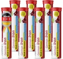 T&D German Iron 14 mg - 140 Vegan Drink Effervescent Tablets - Cherry Flavor - Tillverkad i Tyskland