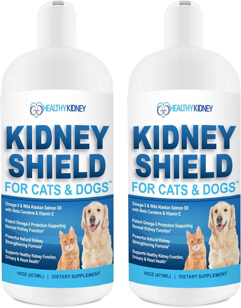 Hund- och kattnjursupport, Canine Feline Renal Health Support Supplement för normal njurfunktion, Kreatinin, Detox, Bästa njurkatttillskott, Förbättra husdjur levande en njurhälsa - 2 Pack
