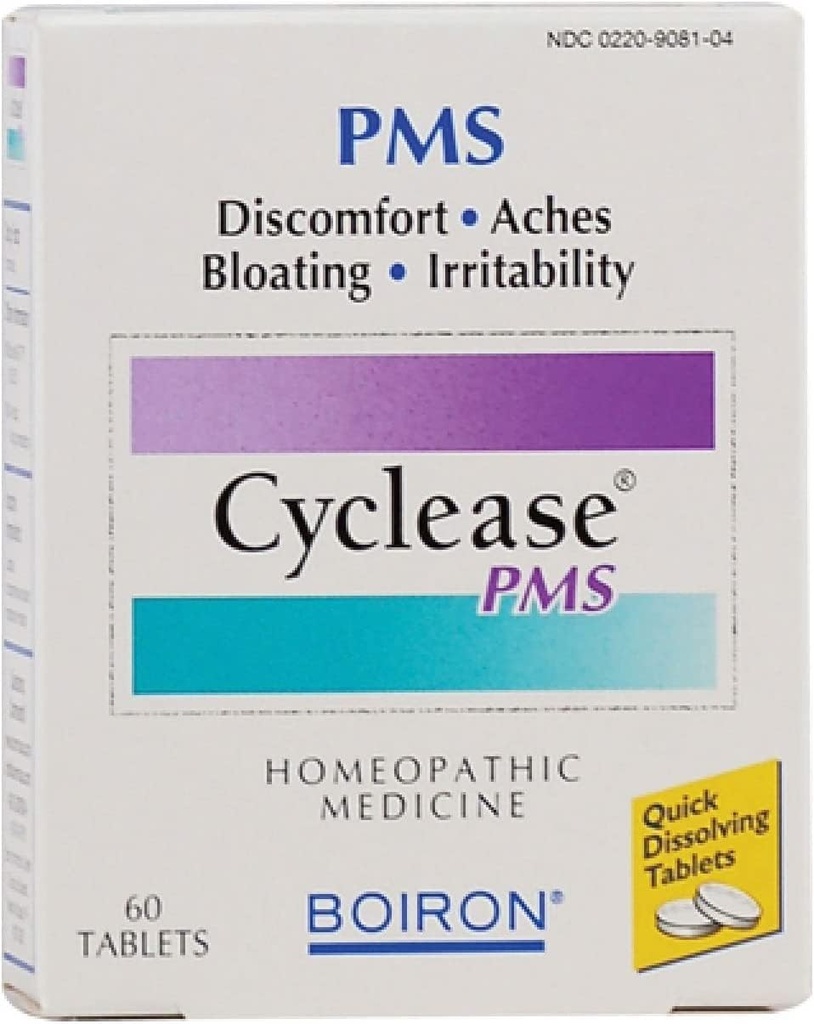Boiron Cyclease Pms, 60 tabletter, homeopatisk medicin för Pms Relief