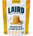 Laird Superfood Morning Jumpstart Powder Drink Supplement, Lemon, Lucuma, Ginger och Cayenne Cleanse, Organic, 2.7 Oz Bag, Pack av 1