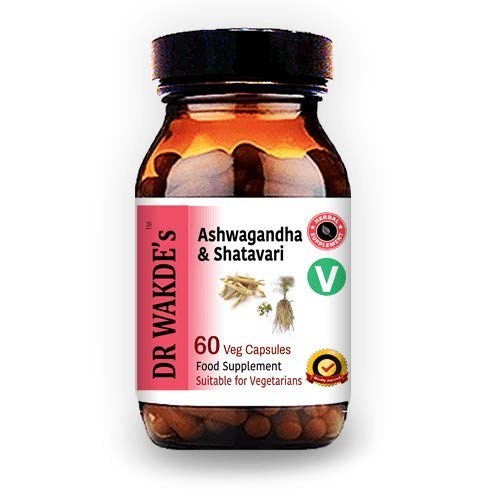 DR WAKDE Ashwagandha & Shatavari Capsules (60 Veg Caps, Rejuvenating Herbs, Energy Support, Ayurvedic Supplement, Vegan, Herbal, All Natural, Made in UK)