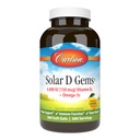 Carlson - Solar D Gems, vitamin D3 och Omega-3 Supplement, 6000 IE (150 mcg) Vitamin D3, 115 mg Omega-3s EPA och DHA Supplement, Wild Caught, Sustainably Sourced, Lemon, 360 Softgels
