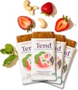 Tend Daily Best Prenatal Vitamin Bar, tillverkad med organiska ingredienser för gravida och postpartum mammor, inkluderar DHA, vitamin D, B, Choline, Folate - Strawberry Patch (4ct)