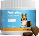 Probiotika för hundar med Digestive Enzymes, Probiotika och prebiotika, Support Gut Health, Digestive Health, Gut Flora och Diarrhea, Dog Probiotic Chews for Immune System (Chicken Chews, 90ct)