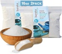 Baraka Ceramic Neti Pot Sinus Rinse med mineralhavssalt - Saline Solution - Par med din keramiska Neti Pot - Sinus Care Rinse - Nose Rinse - Nasal Salt - Mineral Sea Salt Rinse (16 oz - 2 Pack)