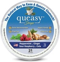Tre Lollies Queasy Drops - Ease Chemotherapy Nausea & Travel Sickness - lindrar en torr mun - naturliga ingredienser - 21 ct