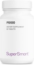 Supersmart - PS100 Supplement 300mg per dag (Phosphatidylserine) - Hjärnhälsa & Skydda - Minnesstöd | Non-GMO & Gluten Free - 60 tabletter