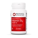 PROTOCOL FOR LIFE BALANCE Vitamin D3 50000 IE - Immune Support Health Bones and Teeth - 50 Softgels