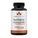 Luma Nutrition Turmeric Curcumin med Black Pepper - 95% Curcuminoids - 1950mg Per Serving - Premium Turmeric Supplement - med BioPerine för Max Absorption - Tillverkad i USA - 90 kapslar