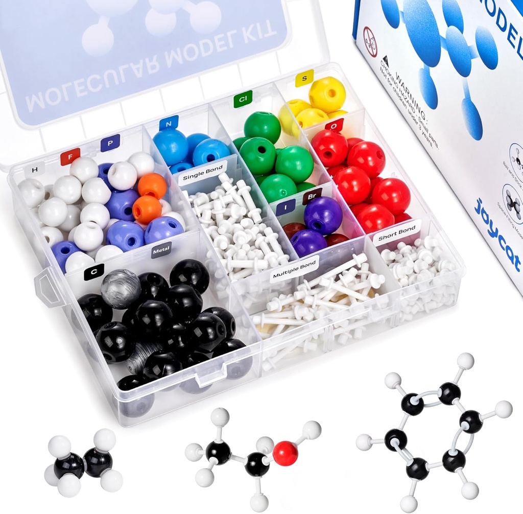 JoyCat Molecular Model Kit (238pcs), organisk kemi molekyl vetenskap gåvor för Ochem och oorganiska studenter och lärare