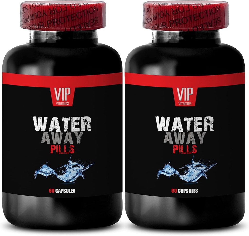Bloating Relief och Belly Reduction - Water Away Diuretic Pills - Natural Detox Pills - Vattenpiller för svullna ben och fötter - Naturlig diuretika för vattenretention - Diuretic Pills - 2B 120Capsules
