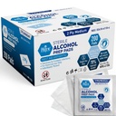 MED PRIDE Sterile Alcohol Prep Pads, Antiseptisk, 70% Isopropyl, Individuellt inslagen, Medicinsk Grad 2 Ply Wipes (200 greve (Pack av 1) Vit)