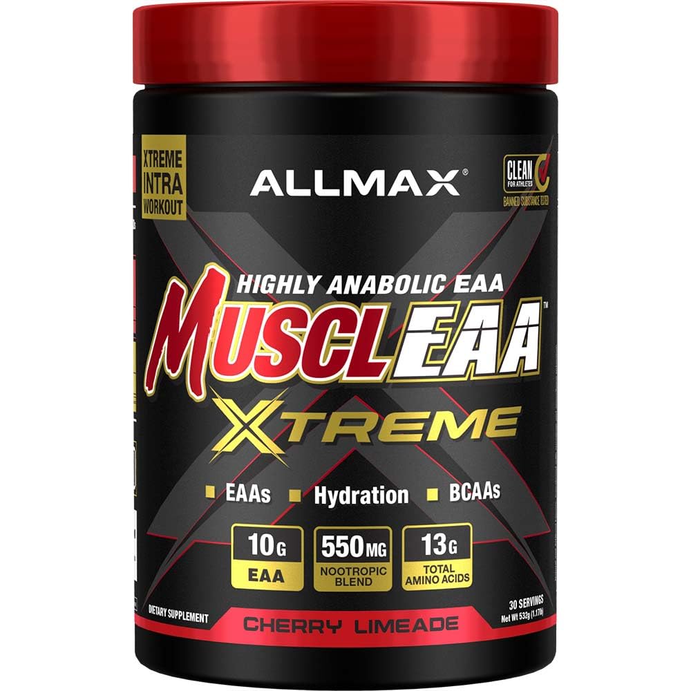 ALLMAX MUSCLEA Xtreme, Cherry Limeade - 532 g pulver - Ger EAAs, BCAAs & Hydration - Upp till 30 portioner