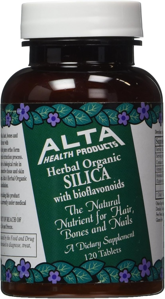 Alta Health Products - Silica med bioflavonoider, 500 mg, 120 tabletter
