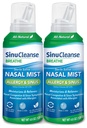 SinuCleanse Allergy & Sinus Sterile Saline Nasal Spray, Ultra Fine Mist, Moisturizes & Relieves Severe Nasal Congestion På grund av allergier, 4.6 Oz (2 Pack), Made in USA