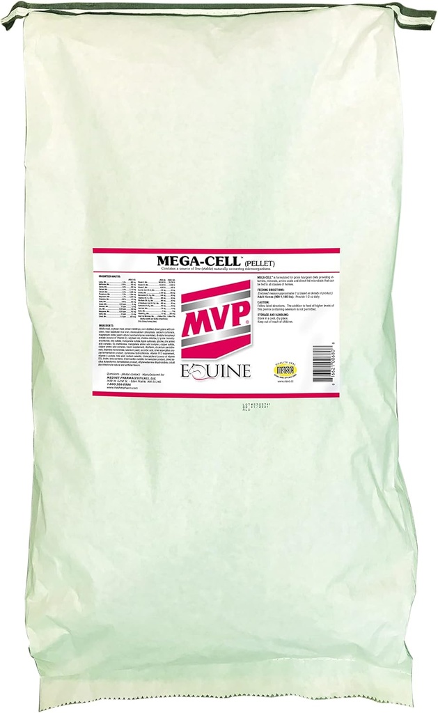 Mega-Cell (50lb väska) Balanserad vitamin och mineralstöd för hästar