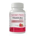 Vitamin B12 500 mcg av naturens trove - 240 EZ Chew tabletter Cherry smak