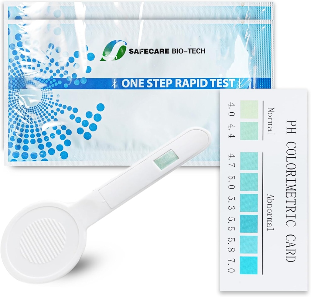 Ett steg vaginal pH bakteriell vaginostestkit, 5 testkits, BV, jästinfektion, kvinnlig vaginal hälsa, pH balans för kvinnor, individuellt folie inslagen