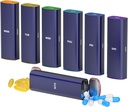 Weekly Pill Organizer 2 gånger om dagen, KANGYAN Aluminium Alloy Travel Pill Box 7 Day, Am Pm Twice Daily Pill Case, Pill Holder Container för vitamin, medicin, tillägg, fiskolja