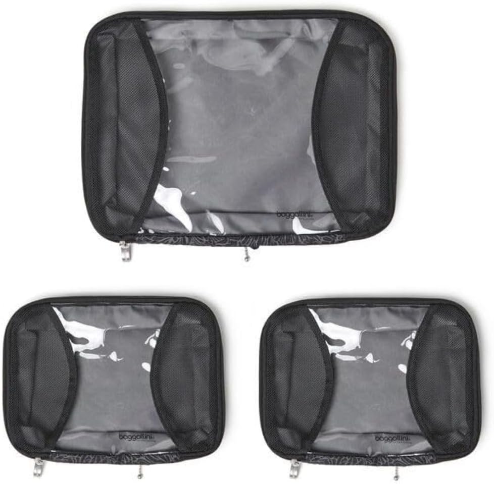 Baggallini Compression Cube 3-bitars set - Lätt kompression förpackning kuber för resor