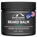 Mountaineer Brand Natural Beard Balm med Timber Scent | Scents inspirerad av naturen | Skägg smör för män | Lämna i Condidtioner | Hydrates, Softens och Tames | Made in West Virginia | 2oz