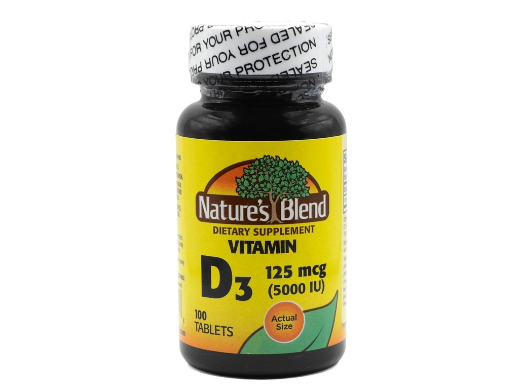 Naturens Blend Vitamin D3, 5000 IE 100 tabletter